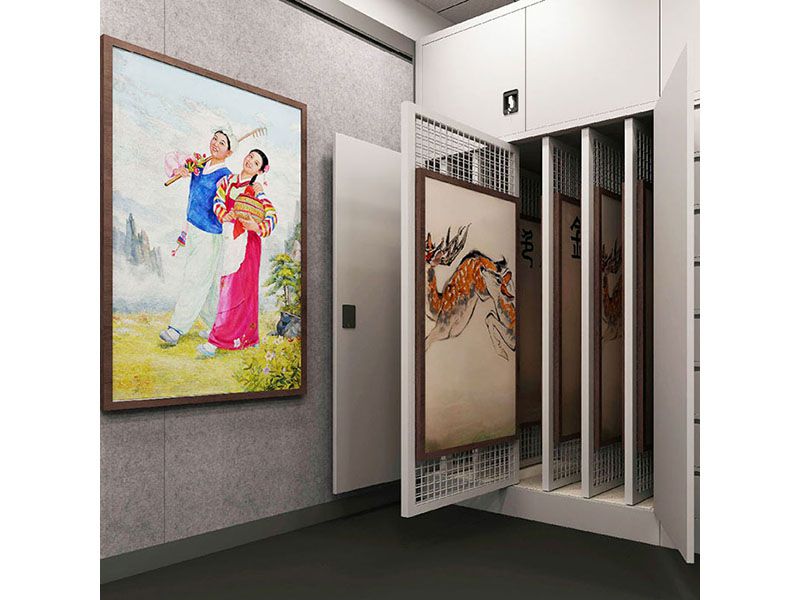 抽拉式掛畫(huà)固定柜